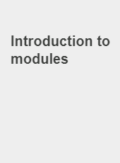 Introduction to modules-admin